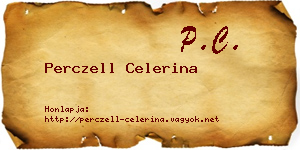 Perczell Celerina névjegykártya